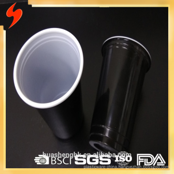 QS certified Classic PP 455 ml Black plastic cup